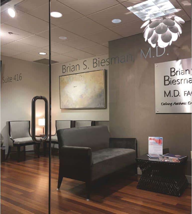 Picture of Nash's art in the waiting room of Dr. Biesman's office