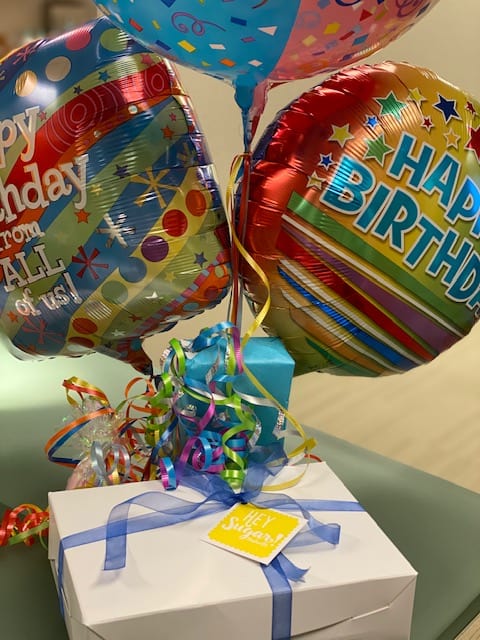 Dr. Biesman birthday balloons