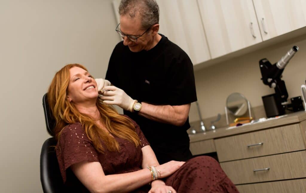Dr. Biesman and Patient